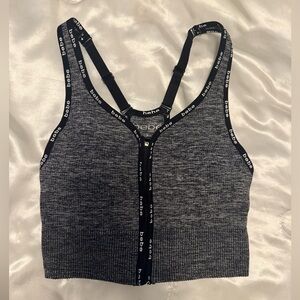 Padded Bebe zip up sports bra